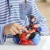Hasbro Spidey a jeho úžasní přátelé Vozidlo se světlem a zvukem Glow Tech Techno-Racer + Figurka Miles Morales F4531
