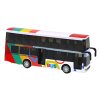 Dvoupatrový autobus s kovovým pohonem, barevnými světly a zvuky