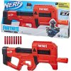 Nerf Fortnite Compact SMG červený F4106 + 30 šipek + vesta + terče + bandana + brýle