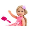 Dlouhé vlasy pro panenky Růžové šaty Kartáč na vlasy 38cm