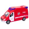 Hasičský vůz Světla Zvuky Otevírání dveří Pohon Červená