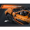 CaDA stavební kostky Oranžové velké auto 46 cm Závodní auto Sportovní auto Assassin XR RC vozidlo 3617 prvků