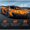 CaDA stavební kostky Oranžové velké auto 46 cm Závodní auto Sportovní auto Assassin XR RC vozidlo 3617 prvků