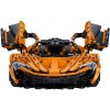 CaDA stavební kostky Oranžové velké auto 46 cm Závodní auto Sportovní auto Assassin XR RC vozidlo 3617 prvků