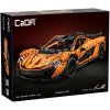 CaDA stavební kostky Oranžové velké auto 46 cm Závodní auto Sportovní auto Assassin XR RC vozidlo 3617 prvků
