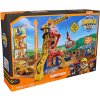 Tlapková patrola Rubble a jeho posádka Rubble&Crew Bark Yard Crane Tower Velký jeřábový set 60 cm Žlutý buldozer s figurkou a kinetickým pískem + příslušenství Zvuk