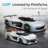 CaDA stavebnice Závodní auto na dálkové ovládání 20 cm bílé Pininfarina H2 Speed Vehicle 296 dílků RC Dual Mode