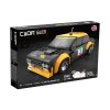CaDA Building Blocks Závodní auto na dálkové ovládání 20 cm černé Fiat Abarth 131 Vozidlo 216 dílků RC Dual Mode