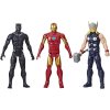 Marvel Titan Hero Series Avengers Sada 3 Figurek Black Panther, Iron Man a Thor F5291