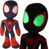 Marvel plyšák Spiderman Miles Morales, 25 cm, s očima svítícími ve tmě