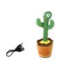Tančící kaktus hrající a zářící interaktivní hračka