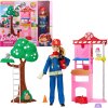Panenka Barbie Kariéra Hasička 10+ prvků hasičská stanice figurky a příslušenství