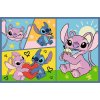 Puzzle Trefl 2 x 70 Stitch Se Stitchem není nuda