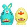 Play-Doh Plastelína Velikonoční razítka růžová a fialová + modrá a žlutá  –