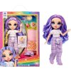 Panenka Rainbow High Junior Violet Willow Pyžamová párty