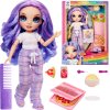 Panenka Rainbow High Junior Violet Willow Pyžamová párty