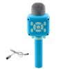 Bezdrátový Bluetooth mikrofon na karaoke nahrávání měnič hlasu modrý