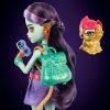 Monster High – Jinafire Long, velká panenka drak + mazlíček Cloudy (Yun Yun), 27 cm + doplňky