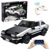 Stavebnice CaDA – bílé dálkově ovládané auto Toyota Trueno AE86, Initial-D, 325 dílů, RC Dual Mode