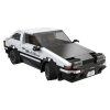 Stavebnice CaDA – bílé dálkově ovládané auto Toyota Trueno AE86, Initial-D, 325 dílů, RC Dual Mode