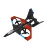 Kvadrokoptéra RC Fighter Dálkově ovládaný letoun červený