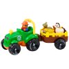 Motorový traktor interaktivní zvířata přívěs světla zvuky
