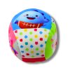 Měkký míč s chrastítkem pro batolata barevný 9 cm