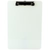 Deska s klipem pravítko psací A4 plast bílý