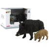 Sada 2 figurek Divoké prase s mláďaty série Forest Animals