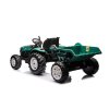 HC-306 Traktor Na Baterie S Přívěsem Tmavě Zelený 24V