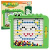Magnetická Tabule Puzzle Mozaika Dinosaurus Zelený Karty 20 Vzorů
