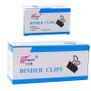 Sada Univerzálních Kancelářských Spon Pružinová Ocel Černé 25mm 12 ks