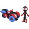 Marvel Spidey a Jeho Úžasní Kamarádi Sada Figurka Miles Morales s Vozidlem Techno Racer F1941 + Figurka Hulk s Vozidlem Smash Truck F3984