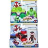 Marvel Spidey a Jeho Úžasní Kamarádi Sada Figurka Miles Morales s Vozidlem Techno Racer F1941 + Figurka Hulk s Vozidlem Smash Truck F3984