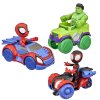 Marvel Spidey a Jeho Úžasní Kamarádi Sada Figurky Miles Morales + Hulk + Spidey s Vozidly