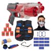 Nerf N-Strike Elite Disruptor Červený F2694 Mega Sada Vesta + 100 šipek + cíle + páska + bandana + brýle