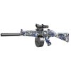 Automatická Gelová Puška MP5 modrá lebka 744