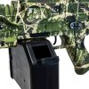 Automatická Gelová Puška maskáčová se čtvercovým zásobníkem M249 + brýle + elektronický terč