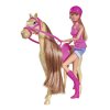 Velká sada Panenka Steffi s koněm pohybující hlavou Jízda na koni + doplňky