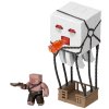 Minecraft Film Sada Útočící Ghast s projektily a Piglin bojovník