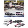Hot Wheels Premium Team Transport DMC Delorean & HW Rally Hauler JBM35