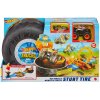 Hot Wheels City Autodráha kaskadérská aréna Pneumatika + 2 vozidla