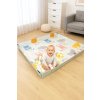 Oboustranná skládací vzdělávací podložka 2v1 z pěny XPE Podlahová Bezpečná Humbi 200x180 cm se suchými zipy