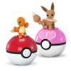 Stavebnice Pokémon 2 x Pokeball Charmander a Eevee 40 dílů