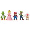 Super Mario figurky sada Mario, Luigi, Peach, Yoshi, Toad