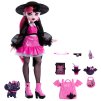 Monster High Draculaura růžová panenka 26 cm + doplňky a mazlíček