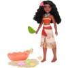 Panenka Disney Přátelé oceánu princezna Moana Vaiana s želvou, formičkami a pískem 27 cm
