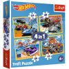 4v1 Puzzle Hot Wheels Trefl Vehicles