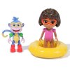 Dora Objevuje Svět Sada Splash-Splash 2 Figurky Dora a Boots + Doplňky