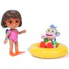 Dora Objevuje Svět Sada Splash-Splash 2 Figurky Dora a Boots + Doplňky